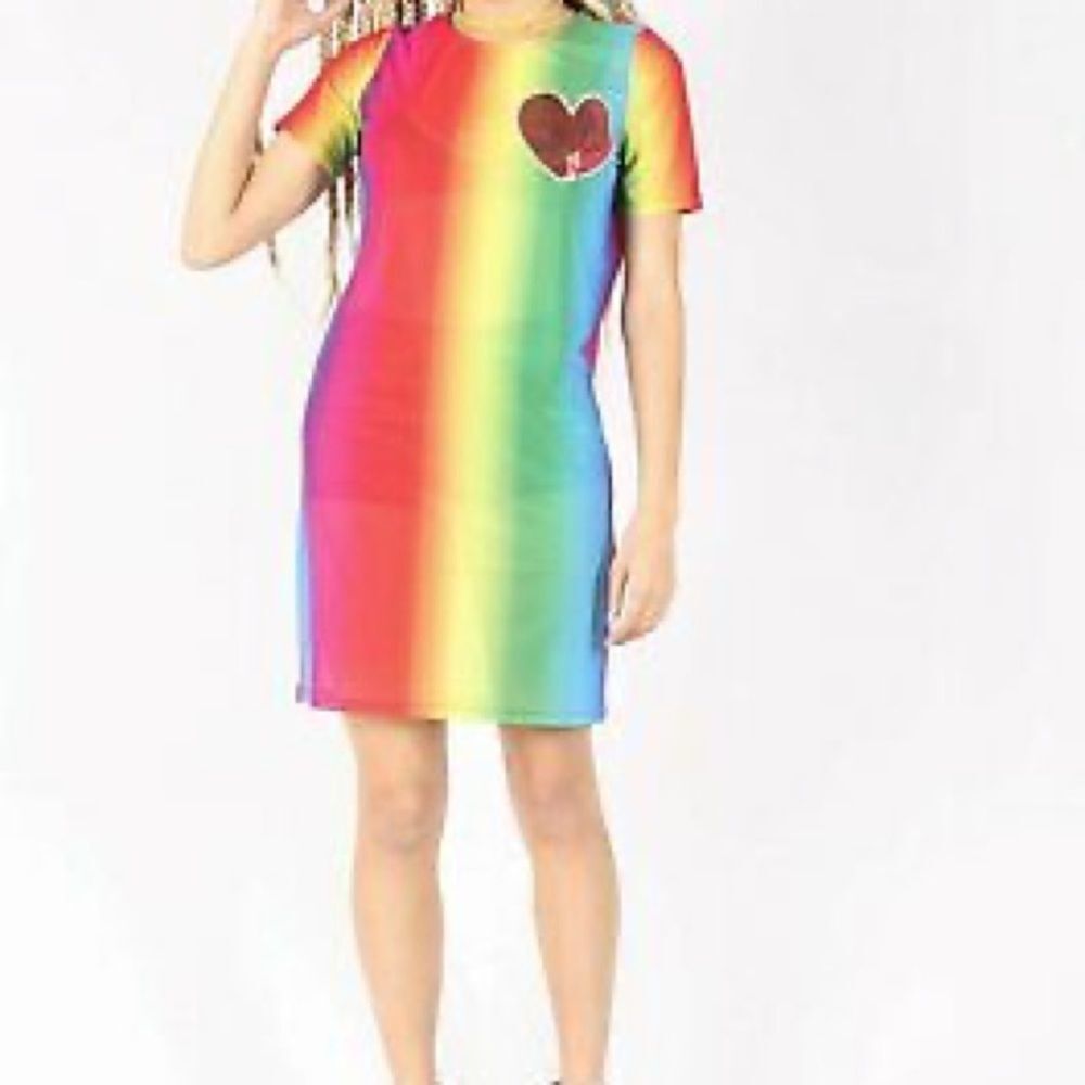 Iron Fist Rainbow Heart Dress